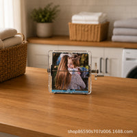Transparent Acrylic Photo Machine Hand-Cranked Album for Gifts