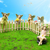 Flower Fairy Set 5 Resin Garden Ornament Set