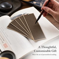 Chinese Style Calligraphy Bookmark Blanks for DIY Art Projects, Handmade Xuan Paper Cards