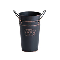 Iron Container with Handles Industrial Flower Container with Handles Shabby Chic