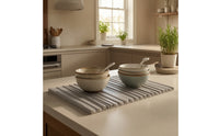Quick-Dry Silicone Draining Mat Easy to Clean Dish Drying Mat with Built-in Drain Non-Slip Dish Drain Pad Food-Grade for Small Apartments