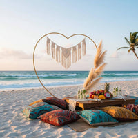 Heart-Shaped Arch Frame Rectangular Base Event Decor Romantic for Balloon Arches