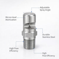 Stainless Steel Misting Nozzle, Low Pressure Mist Tip, Industrial Equipment Spray Nozzle, Cleaning D - Image 5