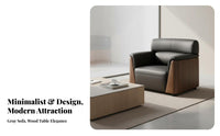 Modern Design Sofa and Coffee Table Set Long-Lasting Construction Office Furniture High Comfort Reception Seating Easy to Clean for Business Owners, Interior Designers, Clients