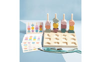 Geometric Stack and Sort Board Fine Motor Shape Matching Board Educational Shape Sorter Color Sorting for Children