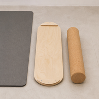Balance Fitness Equipment for Adults, Maple, 75cm×27cm Cork Roller, Core Training, Indoor Exercise