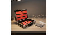 Aluminum Tool Case Rounded Corners Metal Tool Case Aluminum Briefcase Sturdy Duty Equipment Box Protective Interior for Job Site
