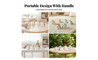 8 Pieces Labeled Notes 8 Note Handbells Individual Compartments Children's Hand Bells Cardboard Box Music Bells Clear Cover