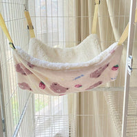 Cat Hammock and Hanging Cat Bed for Cage, Fixable Cat Swing or Cradle for Winter Use, Cute Functional Hanging Bed for Universal Breed Indoor Pets