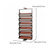 Rotating Shoe Rack Large Capacity Rotating Shoe Organizer Space Saving Cabinet Insert for Apartment Dwellers, Homeowners, Entryway, Hallway, Mudroom