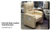 Lazy Sofa Thickly Padded Ergonomic Recliner Chair with Adjustable Backrest Footrest and Swivel Function Suitable for Home Office Student Dormitory Gaming Room Living Room