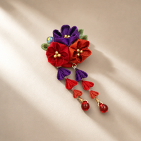 BJD OB11 GSC Doll Japanese Style Tsumami Kanzashi Hair Clip for Kimono Yukata