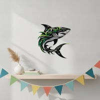 Metal Silhouette Ocean-Themed Wall Decor Flat for Living Room