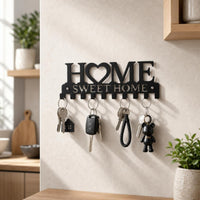 Key Hook Rack Decorative Wall-Mounted Key Holder Metal for Mudroom