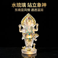 Standing Elephant God Statue Resin Craft Southeast Asian Style