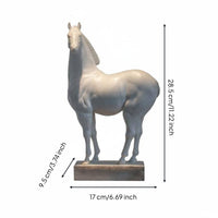 New Chinese Aesthetic Horse Statue Auspicious Gift Desktop Horse Statuette High-End Design Tabletop Figurine for Entryway