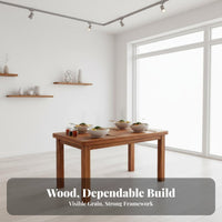 Wooden Eatery Table and Stool Set Long-Lasting Professional Furniture Space-Saving Minimalist Design for Restaurant Owners
