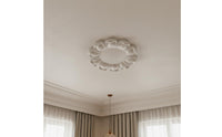 PU Gypsum Design Light Medallion Lightweight Home Decor Easy Installation