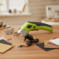 Rechargeable Electric Textile Cutter with Charger Portable Handheld Textile Cutter Ergonomic Cutting Tool Lightweight for Workshop