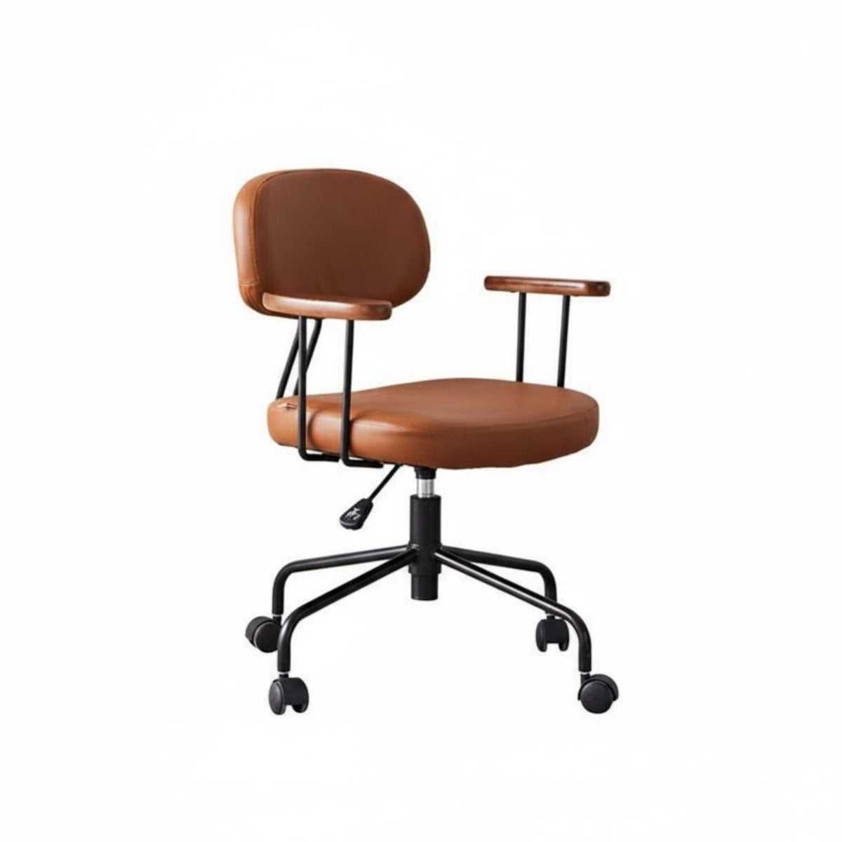 Armless rotating Chair Nordic Design Armless Caster Chair Ergonomic spine supportrest Space Saving for Adults