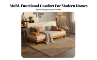 Space Saving Foldable Sofa Bed Thick Cushion Multi-Functional Sleeper Sofa Easy Assembly Convertible Futon Couch Sturdy Wood Frame for Apartment Dwellers, Young Adults, Homeowners, Small Areas, Office