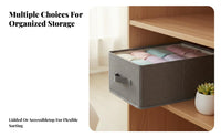 Foldable textile Box Stackable textile container with Handles Sturdy Construction