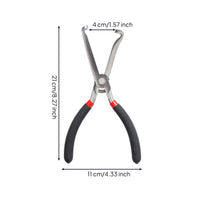 Hooked Tip Spring Loaded Wire Cutter Stainless Steel Serrated Pliers Rubber Grips Spring-Loaded Pliers Sharp Cutting Edge