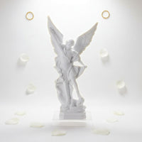 Archangel Michael Statue Pure White Archangel Michael Sculpture Resin