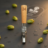 Short Wooden Beer Handle Sturdy Bar Accessory Polished Finish for Home Brewers