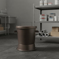 Briquettes Quencher Bucket Large Capacity Briquettes Smothering Bin Heat-Resistant Metal Restaurant Supply for BBQ Shop Owners