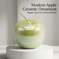 Ceramic Fruit Home Decoration, Fruit Sculpture Gifts, Ornament Fruit Sculpture, Geometric Ceramic Fr - Image 2
