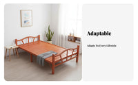 Installationno-Assembly Foldable Slatted Bed No Assembly Required Foldable Slatted Bed Frame Space-Saving Bedroom Furniture Cooling Surface for Tenants, Students, Apartment Dwellers, Rental Room, Dormitory, Small Apartments, Dorm Rooms