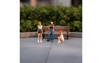 3 Pieces 1/64 Scale Figure Set Detailed Clothing Painted Figure Trio Set