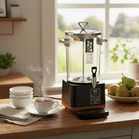 Automatic Steam Tea Brewer Fast Boiling Electric Tea Brewer Beverage Warmer Dispenser Boil-Dry Protection for Restaurant