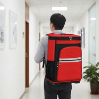 Waterproof Cleaning Backpack Wear-Resistant Cleaning Tools Backpack Heavy Duty Tool Kit Carrier Structured for Cleaners, Housekeepers, Janitors, Housekeeping