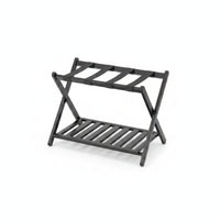 Bamboo Suitcase Holder Folding Luggage Rack Compact