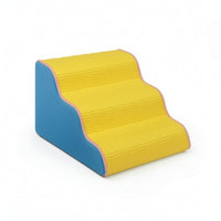 Non-Slip Dog Stairs with Washable Cover High-Resilience Foam Pet Ramp Gentle Feline Steps Supportive for Bedside