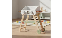 Wooden Barbecue Grill Toy Realistic Wooden Grill Toy