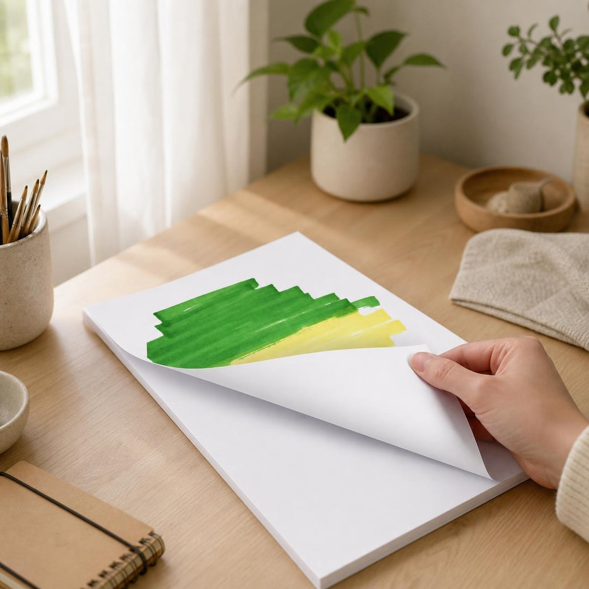 4K White Cardboard Art Paper 300g 8K Hard Cardboard 4-Open White Cardboard Large Sheet A4 Thick Hard Paperboard