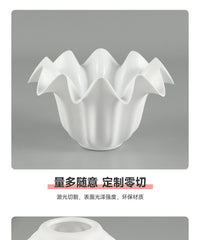 白色铃兰花朵塑料灯罩替换灯罩壁灯台灯吊灯灯罩外壳灯具配件批发