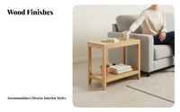 2-Tier Side Table Compact for Small Areas 2-Tier End Table Multi-Functional