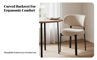 Upholstered Armless Chair Minimalist Design Household Furniture Comfortable Padding Ergonomic Spine Supportrest for Adults