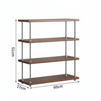 Makeup Organizer Shelf Retro Design 3-Tier Shelf Rack Accessible Design for Desk