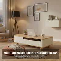 raiseTop Coffee-to-Dining Table Multi-Functional Split raiseTop Coffee Table Mobile with casters Sturdy for Dorm Rooms