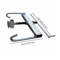 Greenhouse Arch Pipe Repair Tool Silver-Gray Adjustable Pipe Clamp Portable