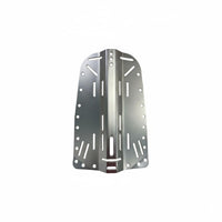Scuba Diving Backplate Single-Piece Construction Backmount Diving Plate Anodized Finish Buoyancy Compensator Component