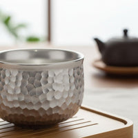 Silver Gongfu Tea Cup Luxury Gongfu Tea Cup Elegant Gift