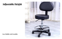 rotating Stool with spinerest Stable Circular Base Upholstered rotating High Chair