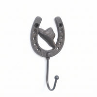 Textured Finish Cast Iron Wall Hook Home Storage Decorative