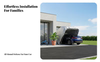 Automatic Car Tent Waterproof Foldable Car Tent All-Season Carport Long-Lasting Stainless Steel Frame for Homeowners, S Owners, Renters, Outdoor Parking, Driveway, Backyard, Residential Area